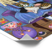 Alice in Wonderland en Dinah Cat Fairy Tale Poster (Hoek)