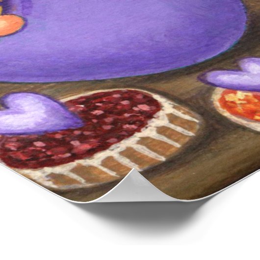 Alice in Wonderland en Dinah Cat Fairy Tale Poster (Hoek)