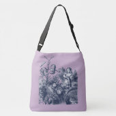 Alice in Wonderland en Flowers Crossbody Tas (Achterkant)