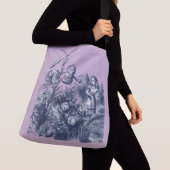 Alice in Wonderland en Flowers Crossbody Tas (Dichtbij)
