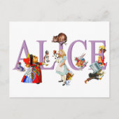 Alice in Wonderland en Friends Briefkaart (Voorkant)