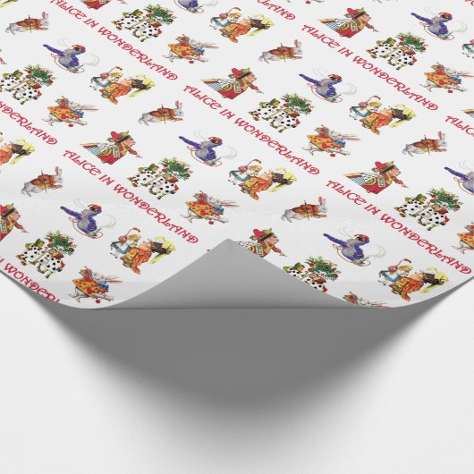 Alice in Wonderland en Friends Cadeaupapier (Hoek)