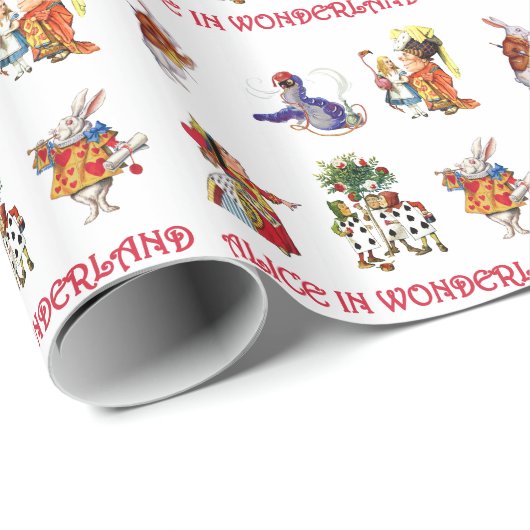 Alice in Wonderland en Friends Cadeaupapier (Rol Hoek)