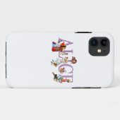 Alice in Wonderland en Friends Case-Mate iPhone Case (Achterkant (horizontaal))