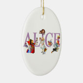 Alice in Wonderland en Friends Keramisch Ornament (Rechts)