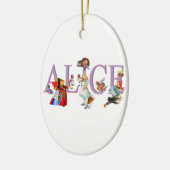 Alice in Wonderland en Friends Keramisch Ornament (Links)