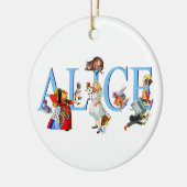 Alice in Wonderland en Friends Keramisch Ornament (Links)