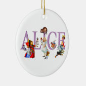 Alice in Wonderland en Friends Keramisch Ornament (Rechts)