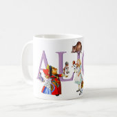Alice in Wonderland en Friends Koffiemok (Voorkant links)