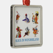 Alice in Wonderland en Friends Metalen Ornament (Rechts)