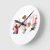 Alice in Wonderland en Friends Ronde Klok (Hoek)