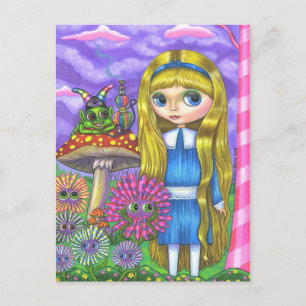 Alice in Wonderland en het Briefkaart van de derde