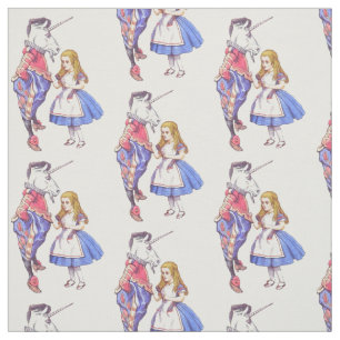 Alice in Wonderland en het unicorn-ontwerp Stof