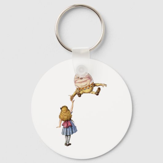 Alice in Wonderland en Humpty Dumpty Sleutelhanger (Voorkant)