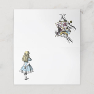  Alice in Wonderland en Rabbit Plaatskaartje