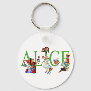 ALICE IN WONDERLAND EN VRIENDEN SLEUTELHANGER