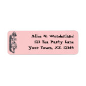Alice in Wonderland Etiket (Voorkant)