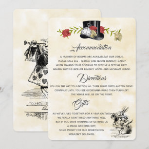 Alice in Wonderland Extra Informatiekaart Kaart