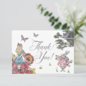  Alice in Wonderland Fairytale bedankt (Staand voorkant)