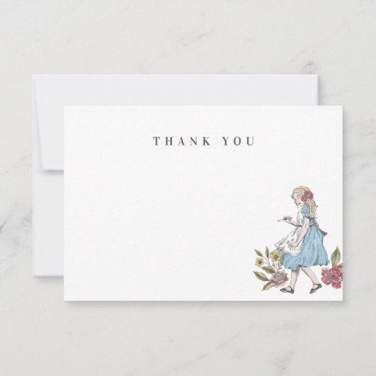  Alice in Wonderland Fairytale bedankt (Achterkant)