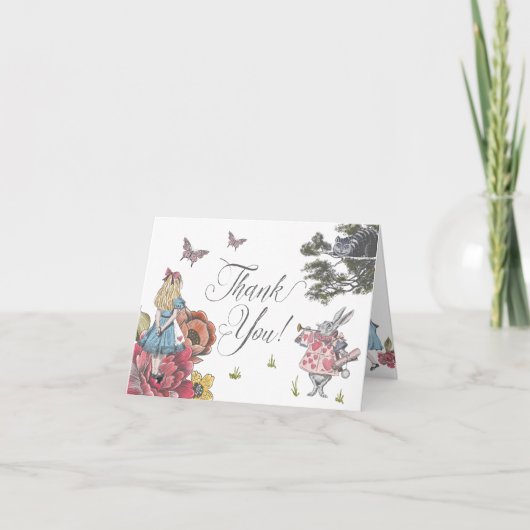  Alice in Wonderland Fairytale bedankt (Voorkant)