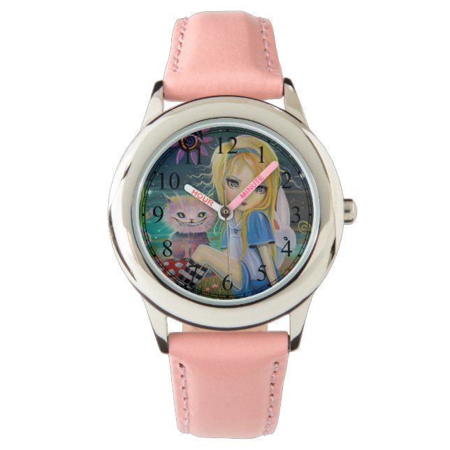 Alice in Wonderland Fairytale Cute Girly Watch Horloge (Voorkant)