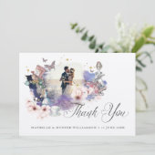  Alice in Wonderland Fairytale Foto Bedankkaart (Staand voorkant)