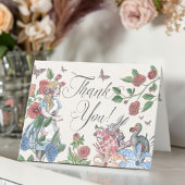 Alice in Wonderland Fairytale Karakters Bedankkaart