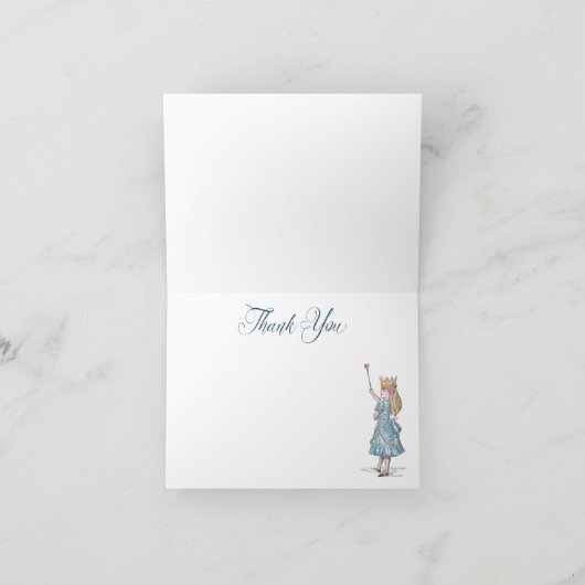  Alice in Wonderland Fairytale Karakters Bedankkaart (Binnen)