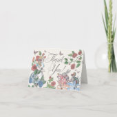 Alice in Wonderland Fairytale Karakters Bedankkaart (Voorkant)