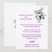 Alice in Wonderland Fairytale moderne bruiloft Kaart (Voorkant / Achterkant)