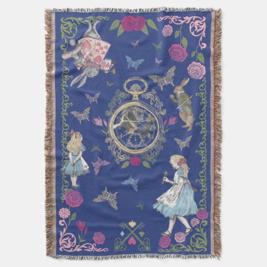 Alice in Wonderland Fairytale ontkoppeling Deken (Voorkant Verticaal)