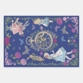 Alice in Wonderland Fairytale ontkoppeling Inpakpapier Vel (Voorkant 3)