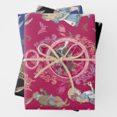 Alice in Wonderland Fairytale ontkoppeling Inpakpapier Vel (In situ)