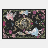  Alice in Wonderland Fairytale ontkoppeling Inpakpapier Vel (Voorkant 2)