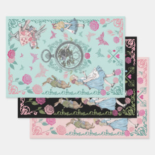  Alice in Wonderland Fairytale ontkoppeling Inpakpapier Vel