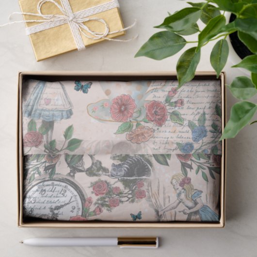 Alice in Wonderland Fairytale ontkoppeling Tissuepapier (Geschenk)