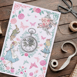  Alice in Wonderland Fairytale ontkoppeling Tissuepapier