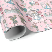 Alice in Wonderland Fairytale Storybook Cadeaupapier (Rol Hoek)