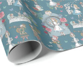 Alice in Wonderland Fairytale Storybook Wr Cadeaupapier (Rol Hoek)