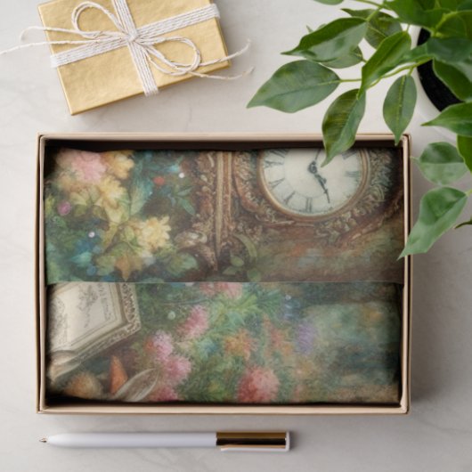 Alice in Wonderland Fairytale Tea Party Decoupage Tissuepapier (Geschenk)