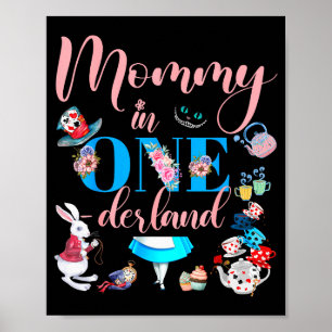 Alice In Wonderland Familie Moeder Van De Verjaard Poster