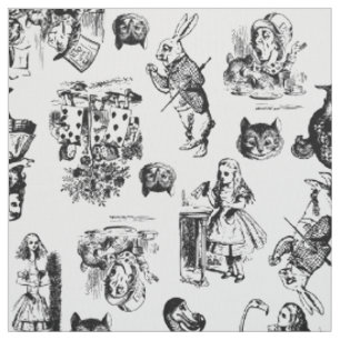 alice in wonderland fantasie illustratie vintage stof