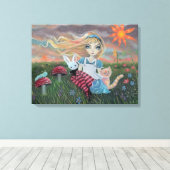 Alice in Wonderland Fantasie Sprookje Kunst Canvas (Insitu (Houten vloer))