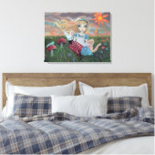 Alice in Wonderland Fantasie Sprookje Kunst Canvas (Insitu (Slaapkamer))
