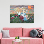 Alice in Wonderland Fantasie Sprookje Kunst Canvas (Insitu (Woonkamer))