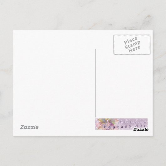 Alice in Wonderland Fantasy Art Briefkaart (Achterkant)