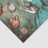 Alice in Wonderland Fantasy Decoupage Tissuepapier (Detail)