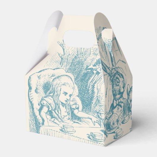 Alice in Wonderland - Favor Box Bedankdoosjes (Achterkant)