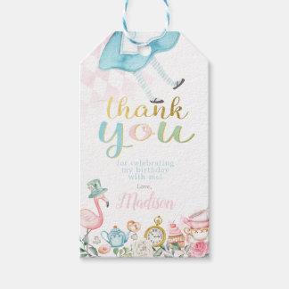 Alice in Wonderland Favor Tags Cadeaulabel